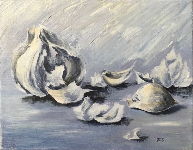 Garlic, acrylic