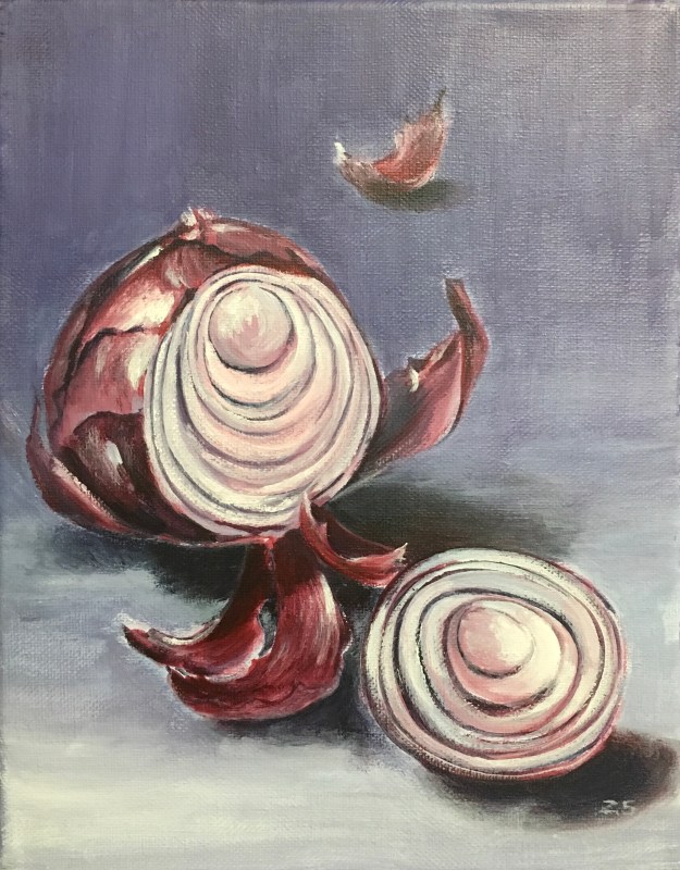 Onions, acrylic
